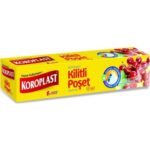 Koroplast Kilitli Mutfak Torbası Büyük Boy 26x28 cm, Dayanıklı, Tekrar Kullanılabilir, Hava Geçirmez, Gıda Saklama İçin, Ev, Mutfak, Ofis, Bahçe, Depo