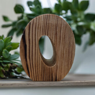 Renkli Tasarım Evi Kişiye Özel Harf Mumluk-O Harfi