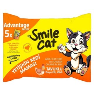 Pelagos Smile Cat Yetişkin Kedi Maması Tavuklu 5X85gr