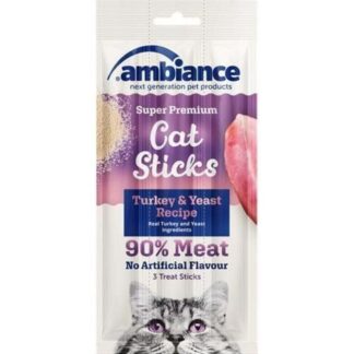 Ambiance Hindi Etli Ve Mayalı Kedi Ödül Maması Sticks 3 X 5 gr