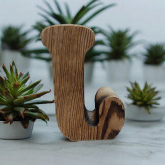 Renkli Tasarım Evi Kişiye Özel Harf Mumluk-j Harfi