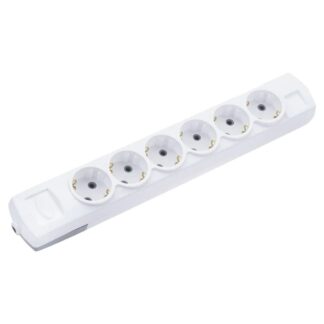 Konza Altılı Topraklı Grup Priz Beyaz