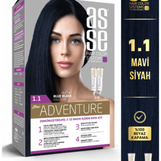 Asse Set Saç Boyası No:1.1 Mavi Siyah