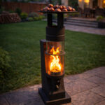 Pelet Sobası Mini Model | Balkon & Teras Isıtıcısı | Modern Tasarım