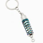 Amortisör Yaylı Anahtarlık Metal Oto Modifiye Süspansiyon Aksesuarı